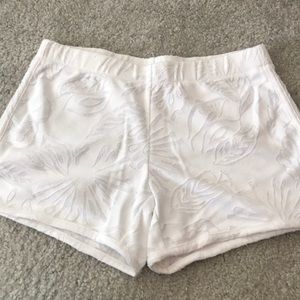 Lily Pulitzer white lace shorts.
